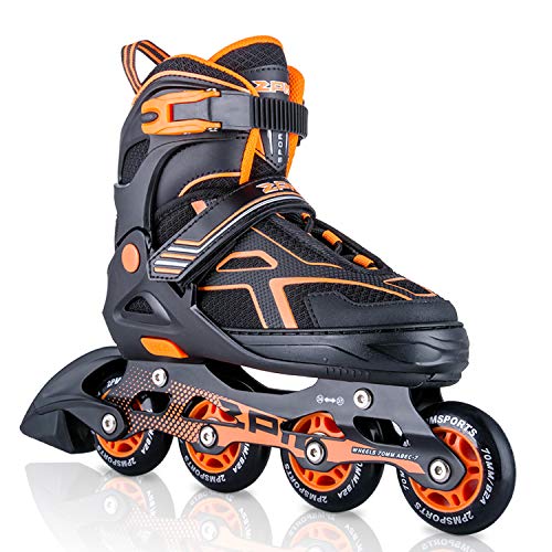 2PM SPORTS Torinx Orange Black Adjustable Skates 2PM SPORTS Torinx Orange Black Adjustable Skates
